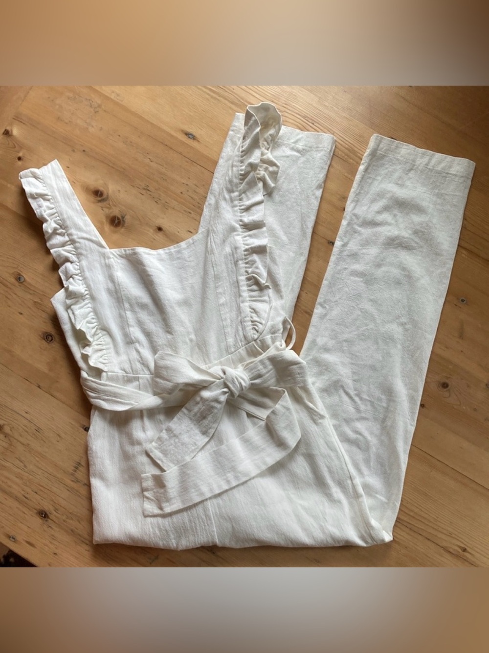 2/$30 Em & Elle Women’s Small Ruffle Bibbed Jumpsuit